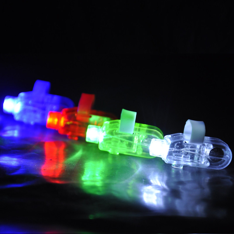 发光手指灯闪光激光灯LED戒指灯夜光灯新奇玩具地摊热销