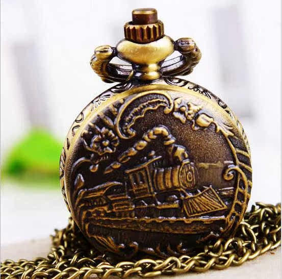 new pattern trumpet Antique Bronze train Advance Necklace alloy Watch Necklace children Students watchin the Wristwatch , Watch  category - from Buy2taobao.com to provide professional Taobao agent buy service