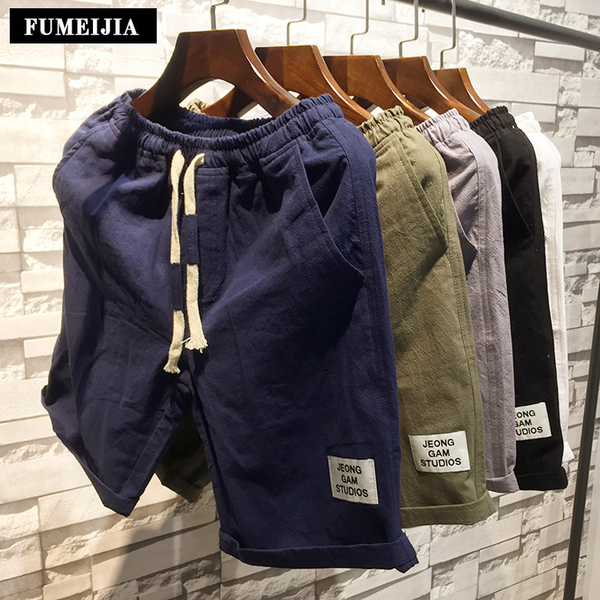 FUMEIJIA 亚麻棉 男式短裤/五分裤 优惠券折后￥19包邮