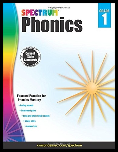 Spectrum Phonics, Grade 1 英文原版 Spectrum 单词拼读，1年级