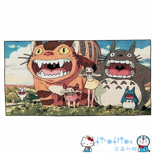 日本代购 宫龙猫豆豆龙全家福 个性豪华精致浴巾