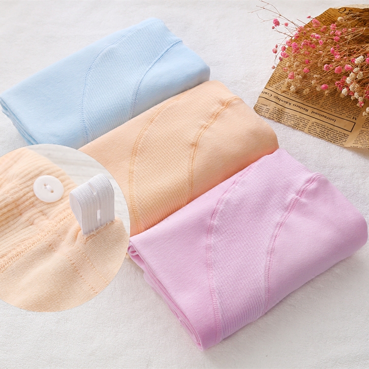 纯棉托腹哺乳衣月子服调节秋裤