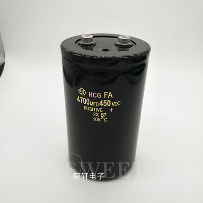 日立螺丝脚电解电容450V4700UF 400V 4700MFD450VDC变频器电容