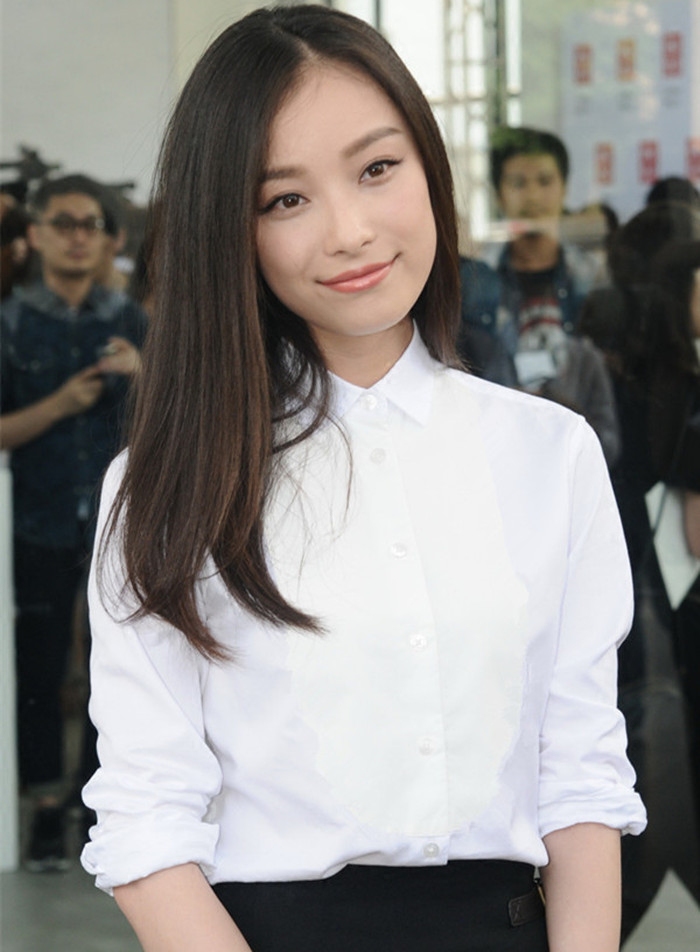 倪妮明星同款白衬衫女长袖韩范休闲百搭显廋职业打底衬衣秋装上衣