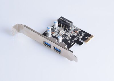 包邮台式机PCI-E PCIe转USB3.0扩展卡前置 转接卡2口 NEC芯片