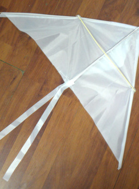 小八腊子DIY手绘风筝彩绘风筝儿童白色风筝手工空白风筝绘画风筝