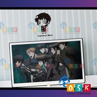 常守朱 朱爷 朱妹 蚊香眼墙贴 PSYCHO PASS 动漫 周边 笔记本贴