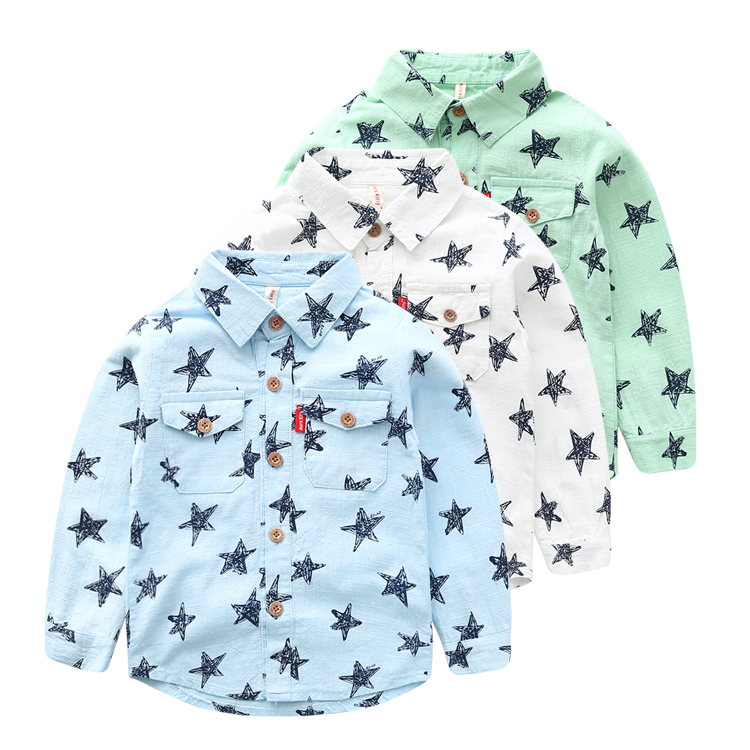 Chemise garcon à manche longue - Ref 2082576 Image 1
