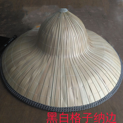 越南帽男士手工轻便竹编遮阳帽