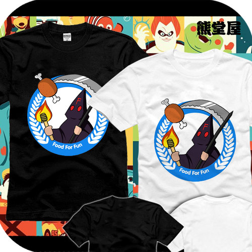 FFF团异端审判团情侣去死去死团徽标志烤肉烧纯棉t恤短袖男女衣服
