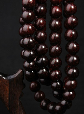 拆房老料金星小叶紫檀佛珠包邮