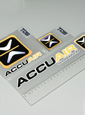 TUTU圖圖車貼 ACCUAIR HELLAFLUSH 改装气动避震贴纸 汽车反光贴