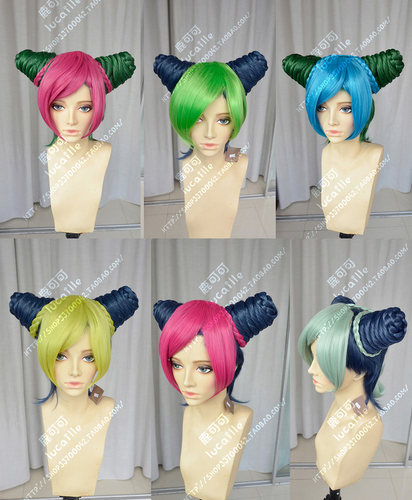多色选JoJo奇妙冒险cucci版cosplay空条徐伦JolyneKujo女cos假发