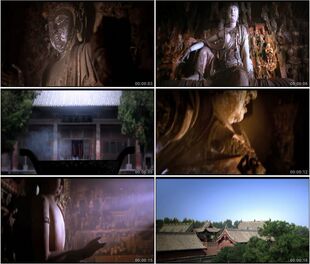 山西平遥双林寺佛像焚香寺庙庙宇名胜古迹高清实拍视频素材