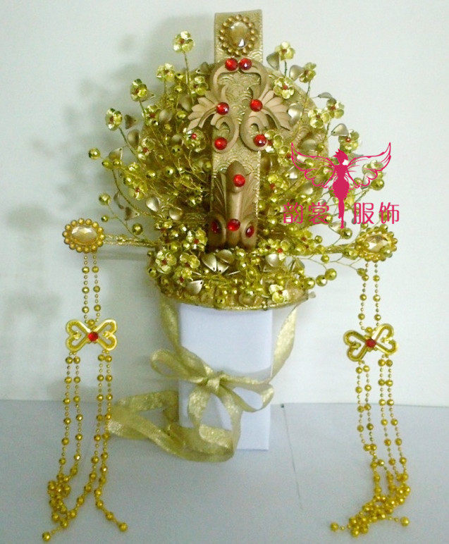 凤冠杨贵妃唐装风古典舞台头饰品
