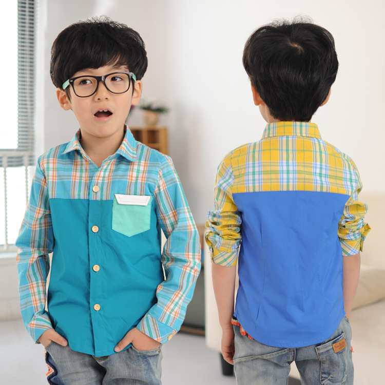 Chemise garcon à manche longue en coton - Ref 2082180 Image 1