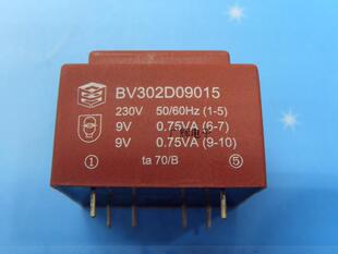 1.5VA 输入 输出 两路9V 电源变压器 50Hz 9伏 双9V 230V