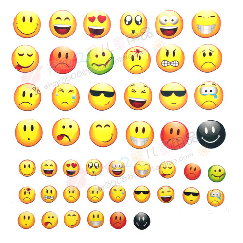 冰箱贴搞笑QQ旺旺表情 磁贴创意磁贴笑脸磁铁贴纸磁性儿童画板贴