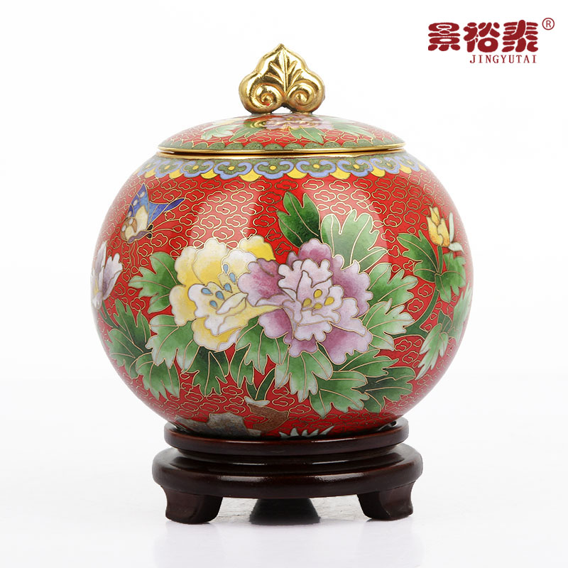 景泰蓝茶叶罐掐丝珐琅传统工艺品
