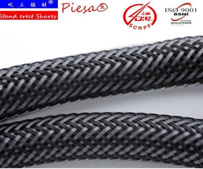 蛇皮网 30mm 黑色 PET编织网 尼龙网 避震网 特级编织 编织网管