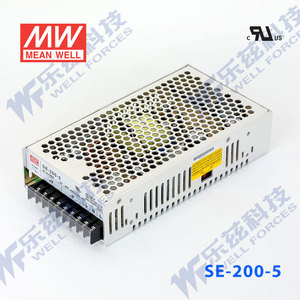SE-200-5台湾明纬200W 5V开关电源直流稳压DC 40A变压器工控