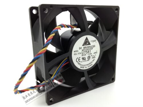 原装台达 AFC0912DF U7581 9CM 9032 12V 1.43A DELL机箱风扇