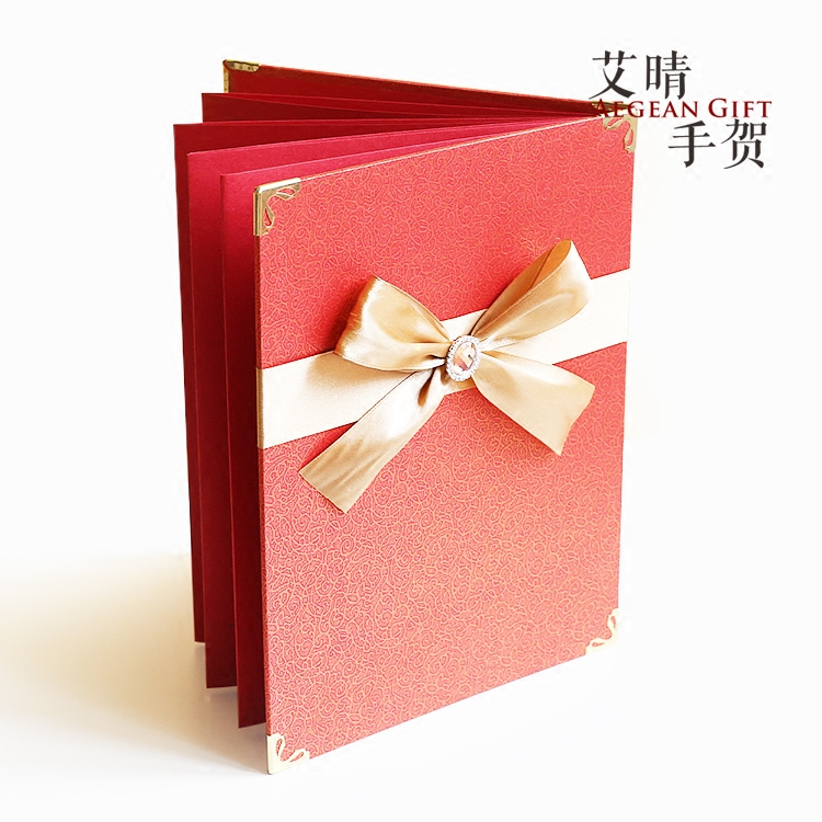 结婚礼金薄生日派对签到册风琴式相册超长大定制红金色小众高级感