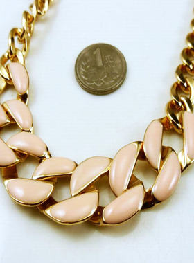 欧美饰品质感夸张滴油短款锁骨链