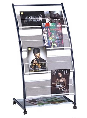 南宁文具4层杂志架报刊架资料展示架落地书架报纸架书包架宣传架