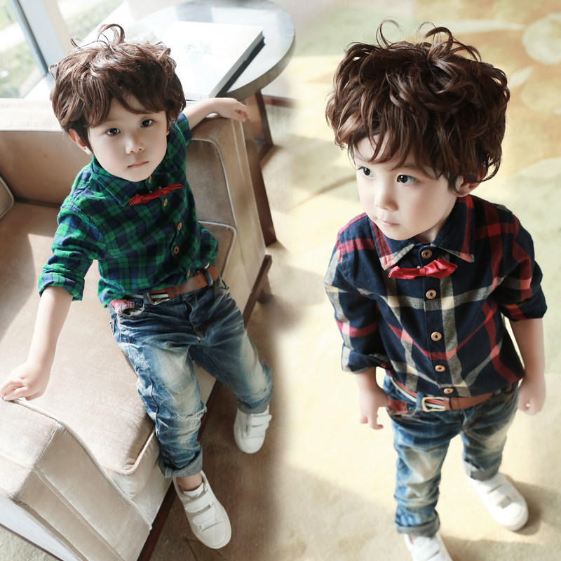 Chemise garcon à manche longue - Ref 2081759 Image 1