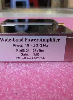 美国进口 18-20GHz 24-27dBm SMA 射频微波中功率放大器