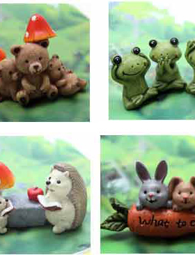 多肉摆件拍摄道具创意小动物