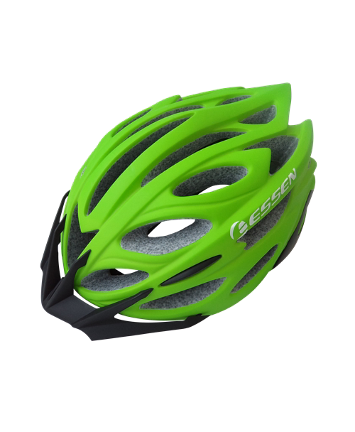 ESSEN骑行头盔 E-C99Lnew一体成型头盔 带帽檐 流行亚黑绿 大码