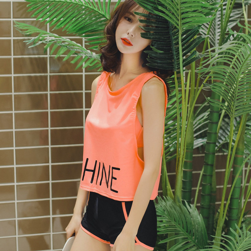 游泳衣女式韩国温泉保守遮肚显瘦比基尼运动分体平角三件套泳装在类目 运动/瑜伽/健身/球迷用品, 游泳, 比基尼中 - 来自Buy2taobao.com提供专业的淘宝代购服务