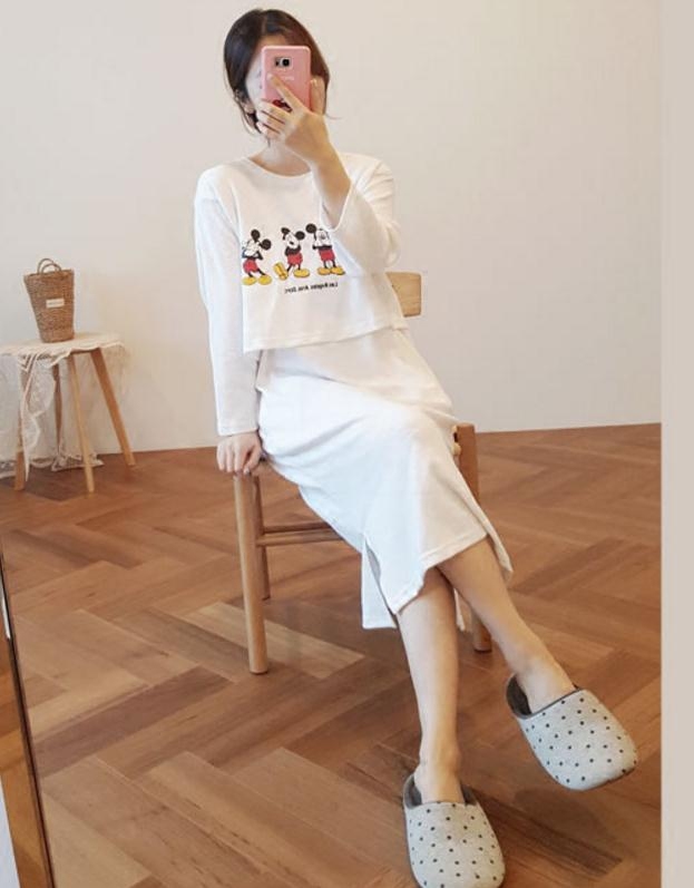 the republic of korea Agency purchase maternity dress Autumn 2018 new pattern cotton material have more cash than can be accounted for Large Easy Mickey Mouse lactation Dressin the Maternity/Maternal supplies/Nutrition , Maternity , Dress  category - from Buy2taobao.com to provide professional Taobao agent buy service