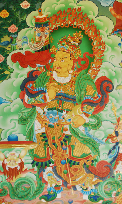 721海报印制展板写真喷绘贴纸1157北方多闻天王-副本