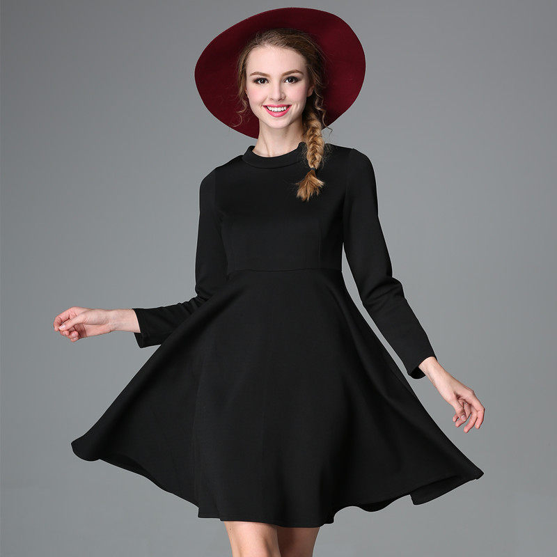 Fat sister Autumn and winter Special Offer Clearance Large Women's wear Dress Mid length version mm Show thin Paige Drain back Backing skirtin the Women's clothing/Boutique , Large size women  category - from Buy2taobao.com to provide professional Taobao agent buy service