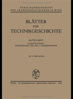 【预售】Blatter Fur Technikgeschichte