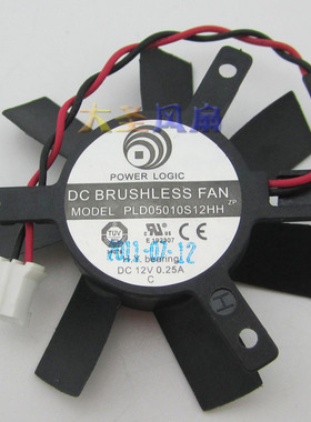 原装 ATI PLD05010S12HH 显卡风扇 直径45mm 孔距32mm 2线风扇