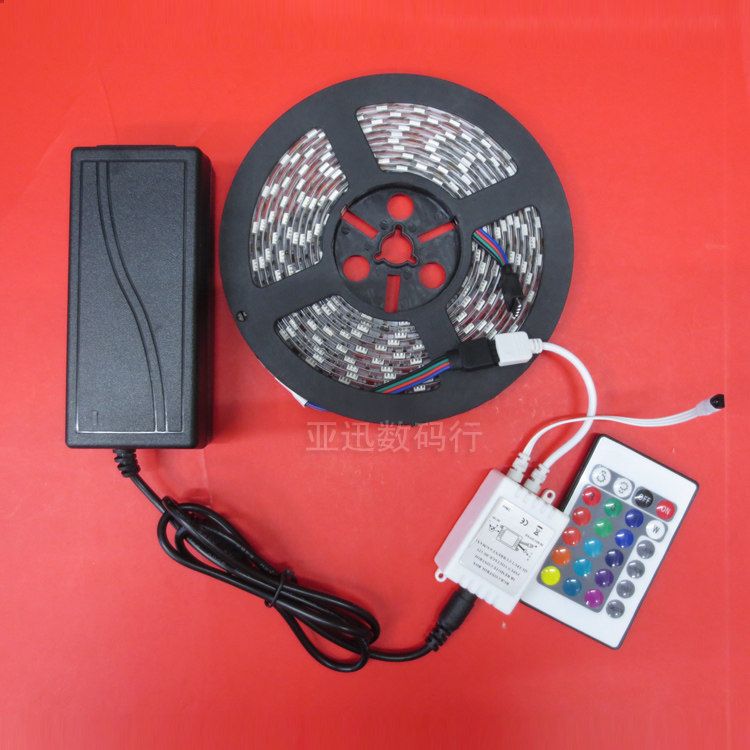 LED灯带5050RGB高亮贴片灯条12v/24v 裸板/滴胶防水七彩灯带60灯怎么样,好用不?