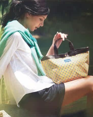 日本杂志款 森女亮丽黄 手提环保袋