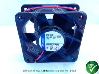 全新原装德国Ebm-papst风扇专售TYP 612NLE 6CM 12V 0.35W质保2年