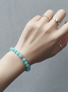 现货天然幸运石礼物饰品单圈手链