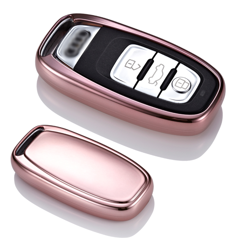适用于奥迪S5 S6 S7 S8 SQ5 A6 RS5 RS6 RS7软胶钥匙套 壳 钥匙包