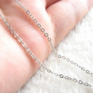 925银项链 o形链子 女款珍珠链 吊坠配链 diy银配件 超低价