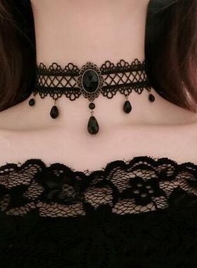 choker独家女王范镂空蕾丝锁骨链