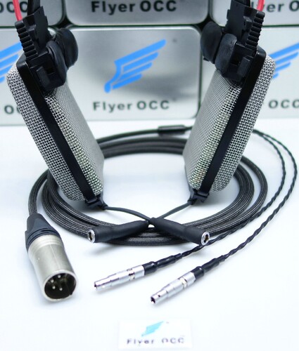 Flyer 阿飞 AGK K1000 KK 功放转接线定制 改HD800 LCD3 HE6母座