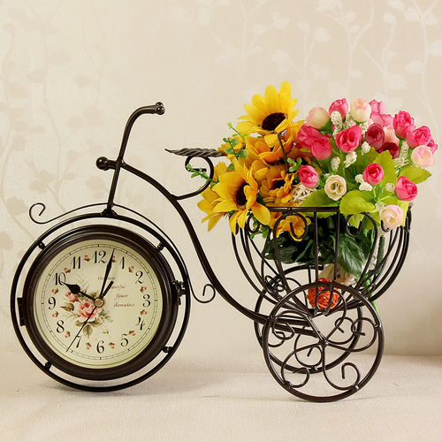 创意单双面钟现代座钟圣诞节礼品