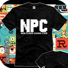 纯棉T恤短袖衣服攻击力防御力血量魔法值NPC路人道具合成游戏