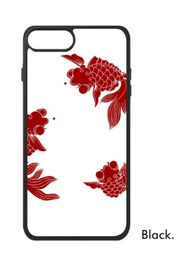 适用于iPhone红色鲤鱼Xr手机壳max保护套678plus硅胶11